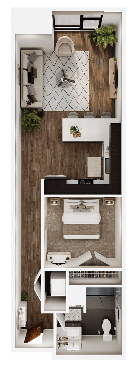 1 bed, 1 bath apartment home at 24fifty in Denver, CO